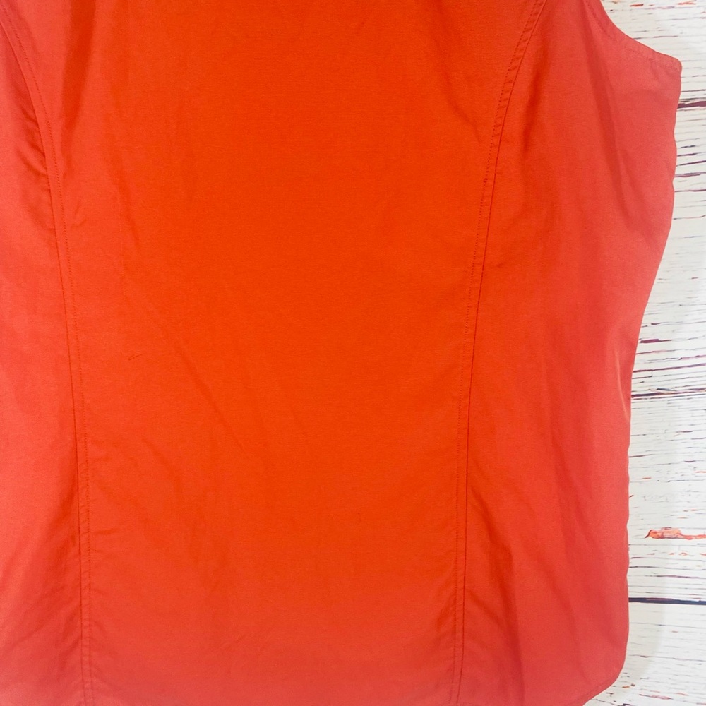Duluth Trading Sleeveless Utility Vest Womens  XL Gardening Fishing Orange - Picture 9 of 10